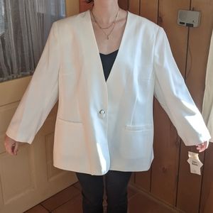Vintage NWT 80's White Blazer
